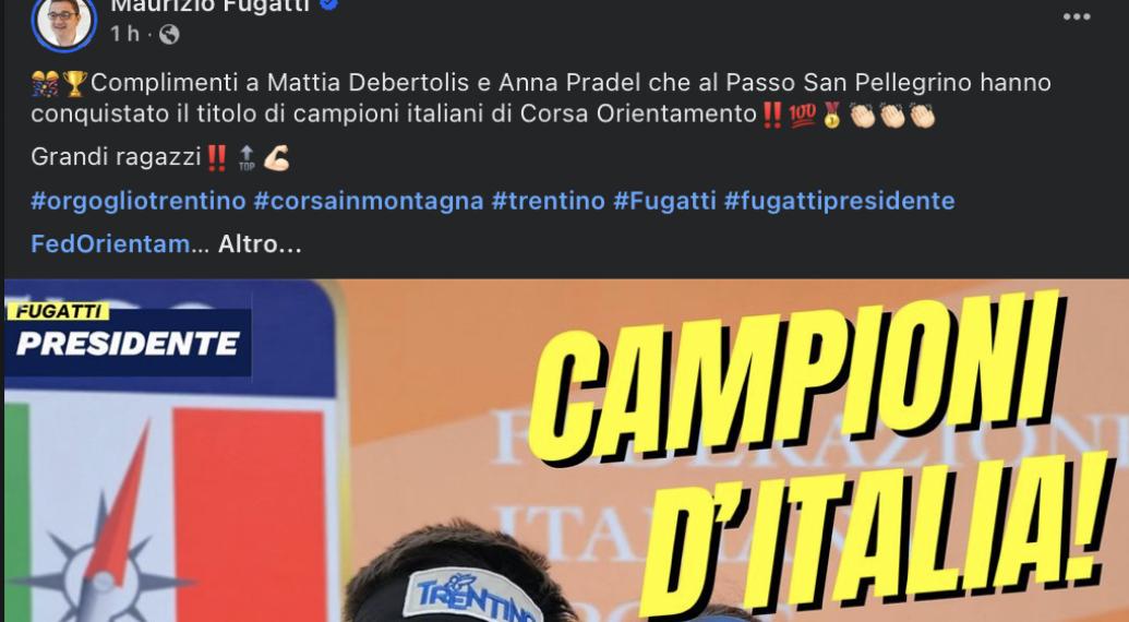 PER PRADEL E DEBERTOLIS I COMPLIMENTI DI FUGATTI 